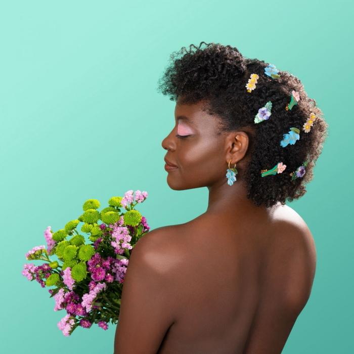 ククシュゼット 正規商品 ヘアアクセ クリップ ピン ヘアピン 花