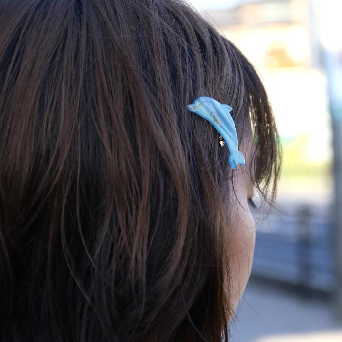 ククシュゼット 正規商品 ヘア アクセ ピン かわいい 海 夏 魚