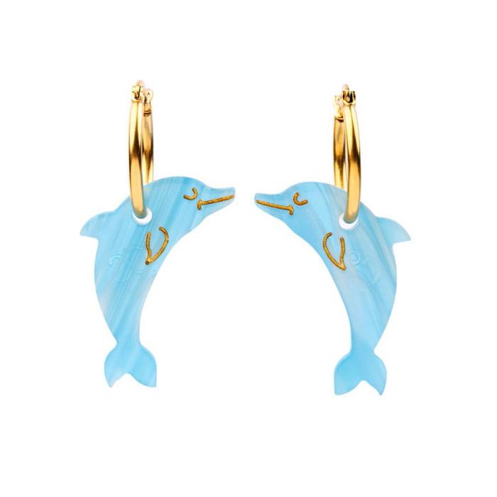 ククシュゼット 正規商品 ピアス レディース 2個売り 両耳用 魚 海