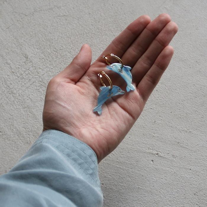 ククシュゼット 正規商品 ピアス レディース 2個売り 両耳用 魚 海