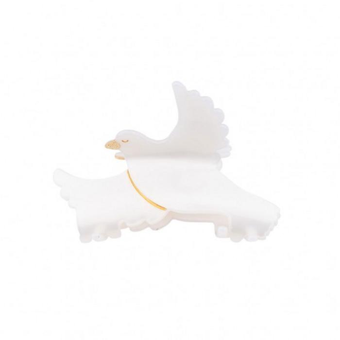 ククシュゼット 正規商品 ヘア アクセ クリップ かわいい 鳥 ハト