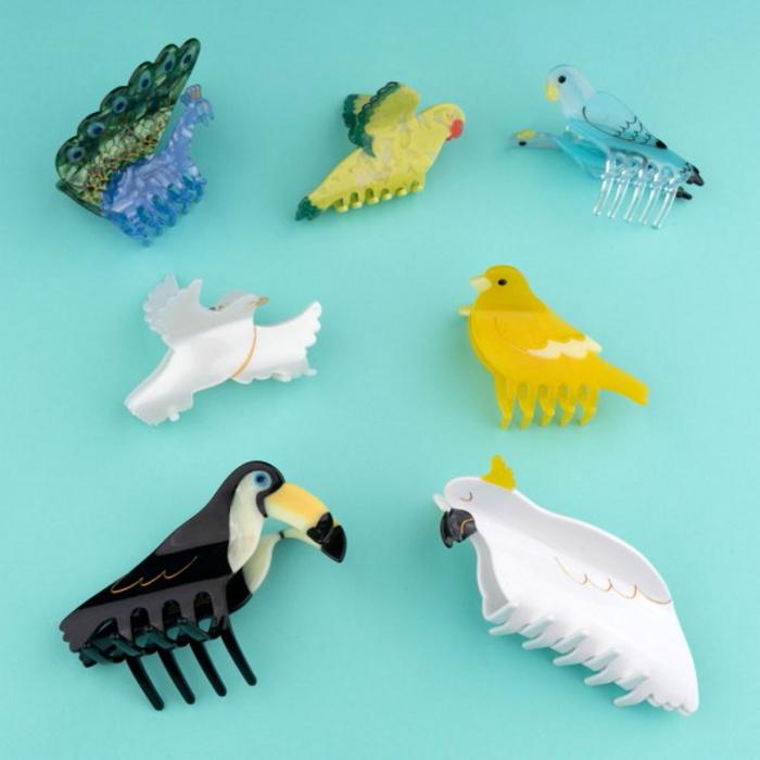 ククシュゼット 正規商品 ヘア アクセ クリップ かわいい 鳥 ハト