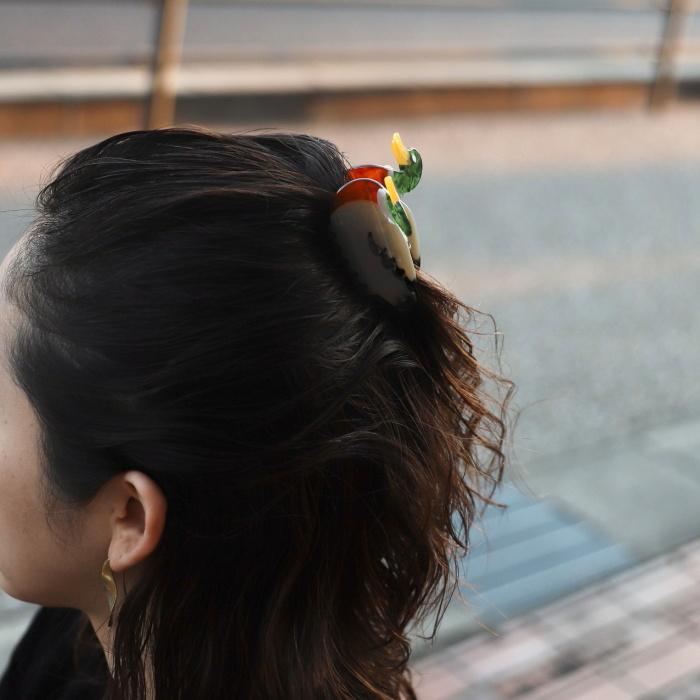 ククシュゼット 正規商品 ヘア アクセ クリップ かわいい 鳥 おしゃれ
