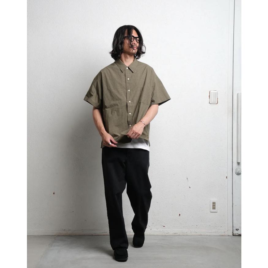 エディットクロージング シャツ  EDIT CLOTHING ギンガムチェック シャツ GINGHAM CHECK SHORT SLEEVE SHIRTS ブラック/カーキ 2026春夏新作 |  | 11