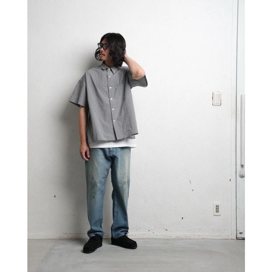 エディットクロージング シャツ  EDIT CLOTHING ギンガムチェック シャツ GINGHAM CHECK SHORT SLEEVE SHIRTS ブラック/カーキ 2026春夏新作 |  | 13