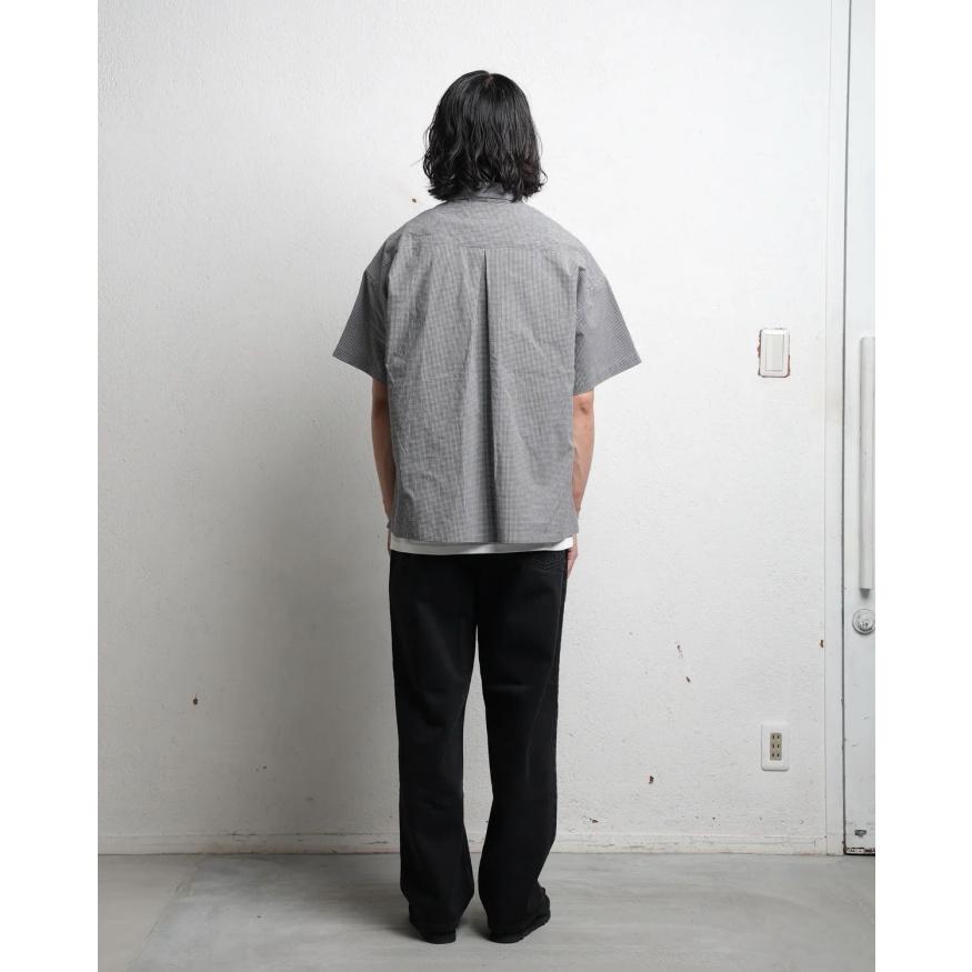 エディットクロージング シャツ  EDIT CLOTHING ギンガムチェック シャツ GINGHAM CHECK SHORT SLEEVE SHIRTS ブラック/カーキ 2026春夏新作 |  | 14