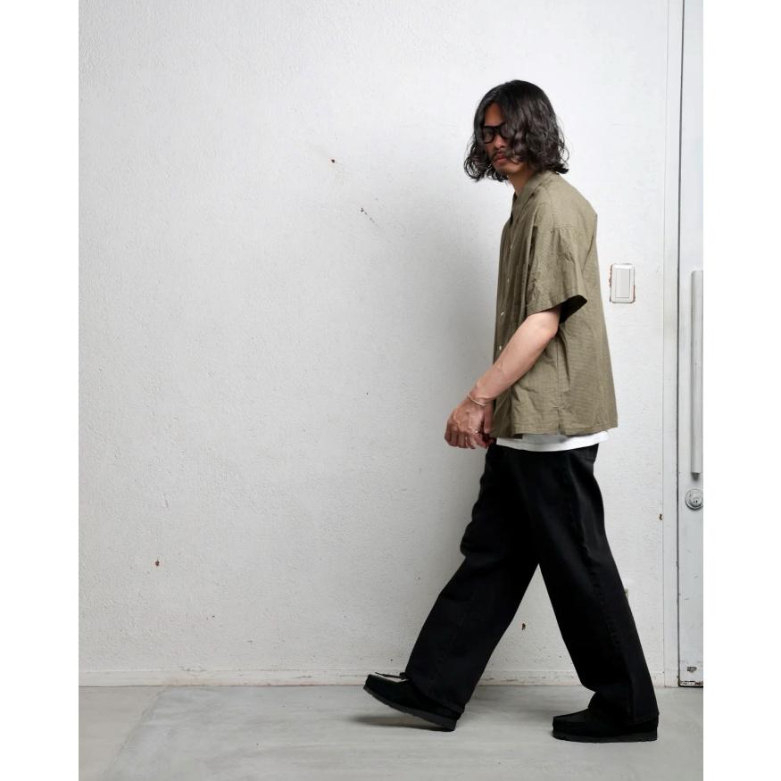 エディットクロージング シャツ  EDIT CLOTHING ギンガムチェック シャツ GINGHAM CHECK SHORT SLEEVE SHIRTS ブラック/カーキ 2026春夏新作 |  | 02
