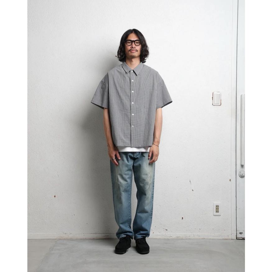 エディットクロージング シャツ  EDIT CLOTHING ギンガムチェック シャツ GINGHAM CHECK SHORT SLEEVE SHIRTS ブラック/カーキ 2026春夏新作 |  | 03