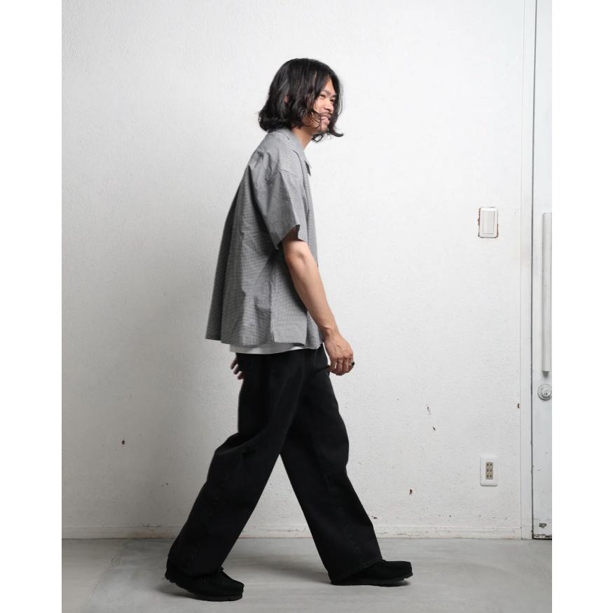 エディットクロージング シャツ  EDIT CLOTHING ギンガムチェック シャツ GINGHAM CHECK SHORT SLEEVE SHIRTS ブラック/カーキ 2026春夏新作 |  | 04