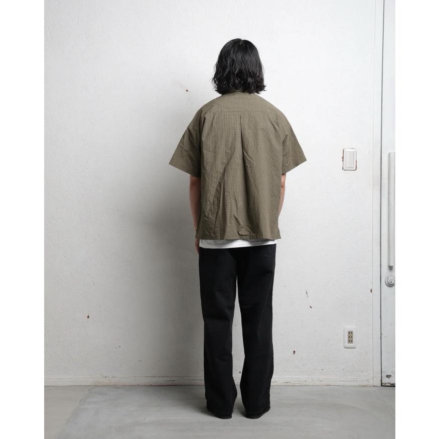エディットクロージング シャツ  EDIT CLOTHING ギンガムチェック シャツ GINGHAM CHECK SHORT SLEEVE SHIRTS ブラック/カーキ 2026春夏新作 |  | 05