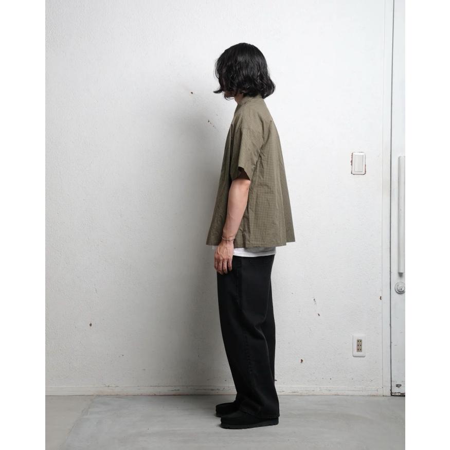 エディットクロージング シャツ  EDIT CLOTHING ギンガムチェック シャツ GINGHAM CHECK SHORT SLEEVE SHIRTS ブラック/カーキ 2026春夏新作 |  | 06