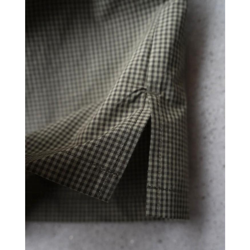 エディットクロージング シャツ  EDIT CLOTHING ギンガムチェック シャツ GINGHAM CHECK SHORT SLEEVE SHIRTS ブラック/カーキ 2026春夏新作 |  | 09