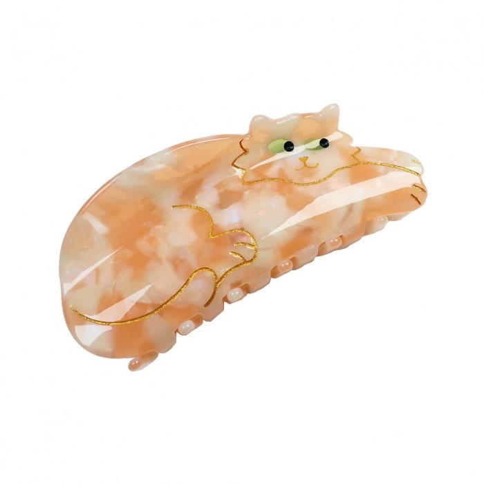 ぐでねこチャンとハート ヘアクリップ トラネコ ぐでねこチャンと