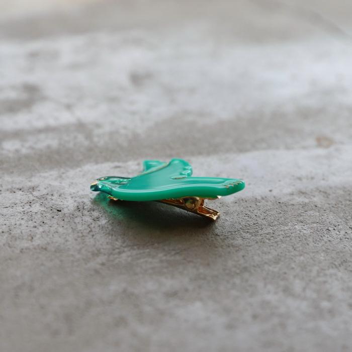 ククシュゼット 正規商品 ヘア アクセ クリップ ヘアピン かわいい 鳥 Coucou Suzette グリーン バード ヘア クリップ Green Bird Hair Clip グリーン