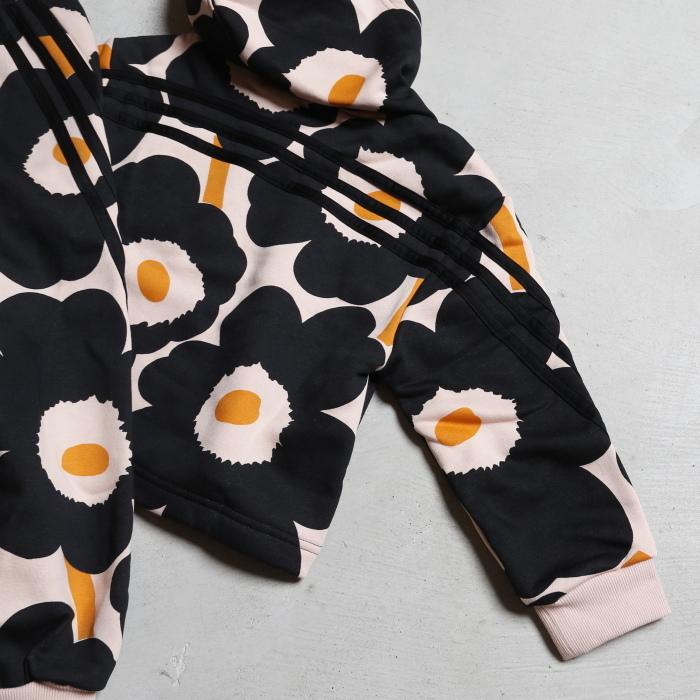 アディダスオリジナルス×マリメッコ キッズ adidas originals marimekko コラボ フローラル セットアップ ハロブラッシュ/ブラック 2021秋冬新作｜charger｜18