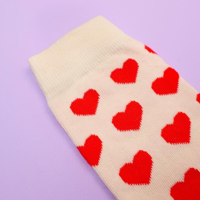 ククシュゼット 正規商品 靴下 レディース かわいい クルー丈 ギフト Coucou Suzette ハート ソックス Heart Socks