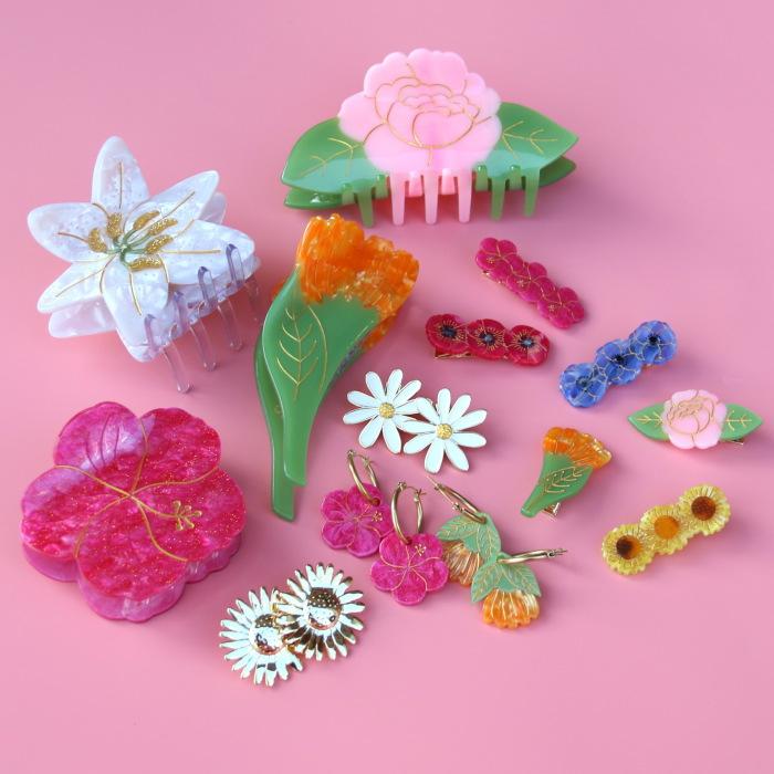 ククシュゼット 正規商品 ヘア アクセ クリップ かわいい 花 ククシュゼット 正規商品 ヘア アクセ クリップ かわいい 花