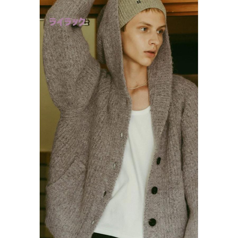 Knuth Marf クヌースマーフ モヘア カーディガン ベージュピンク お値下げ中】Knuth Marf accent mohair cardigan - メルカリ