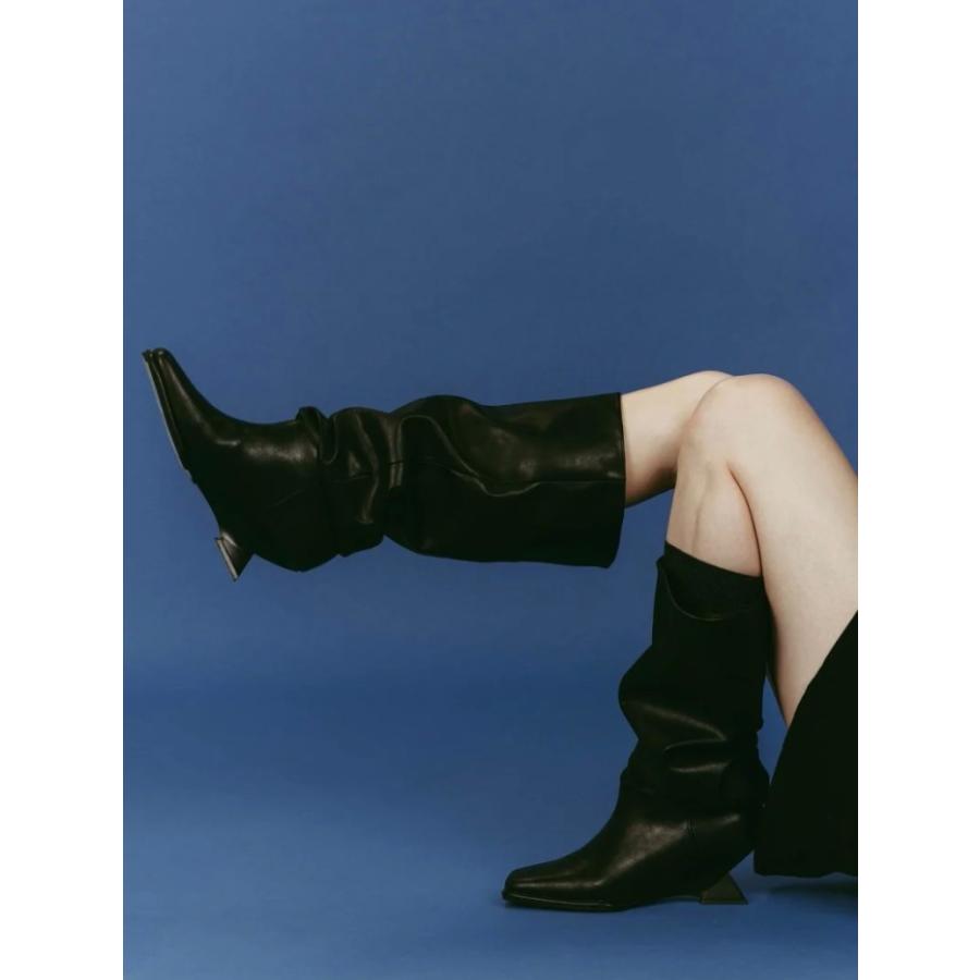 Knuth Marf（クヌースマーフ） シューズ ドレープ ロング ブーツ drape