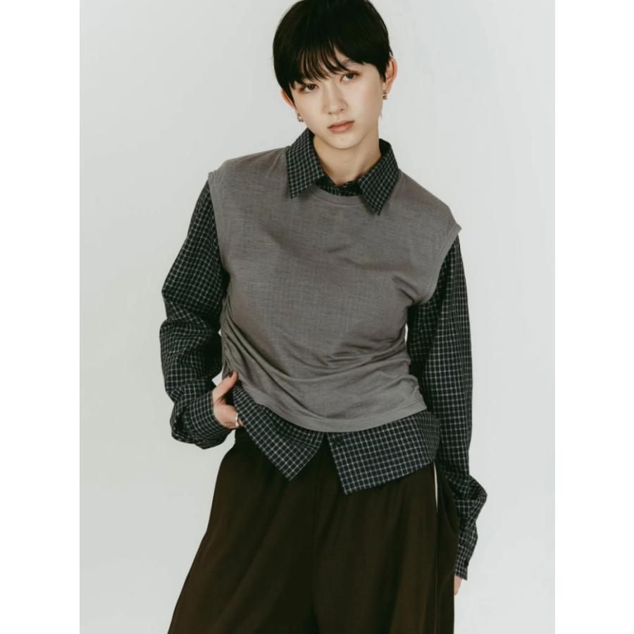 Knuth Marf（クヌースマーフ） レイヤードコンパクト シャツ 2-piece 
