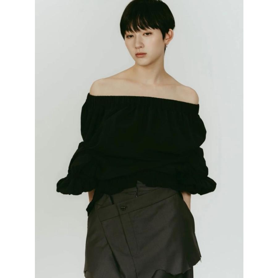 トップス Knuth Marf 4way sheer frills blouse Knuth Marf（クヌースマーフ） ブラウス メニー ウェイ フリル