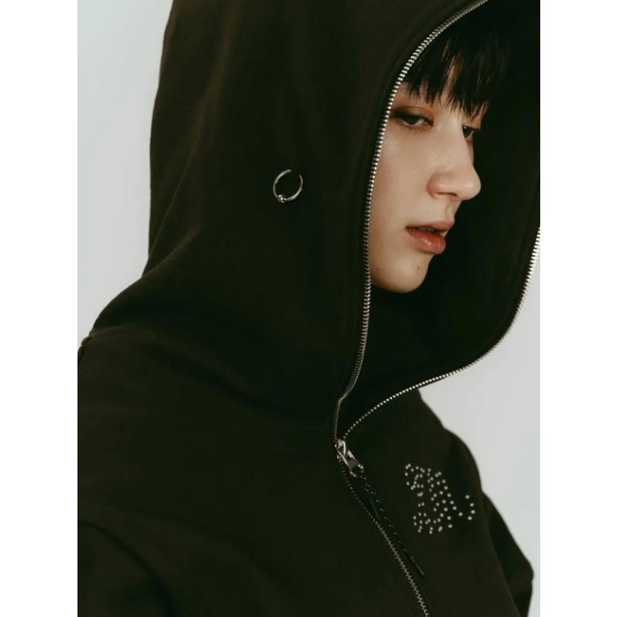 Knuth Marf クヌースマーフ hooded jacquard top hooded jacquard top/black | KNUTH MARF