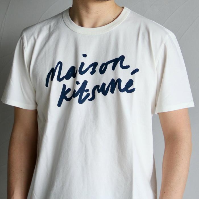 メゾンキツネ MAISON KITSUNE Tシャツ HANDWRITING TEE ハンド 