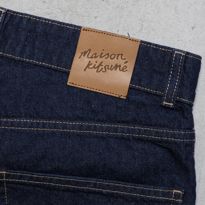 SALE 30%OFF メゾンキツネ メンズ デニム MAISON KITSUNE  テーパード ジーンズ INDIGO DENIM TAPERED JEANS インディゴ  2023秋冬新作｜charger｜20