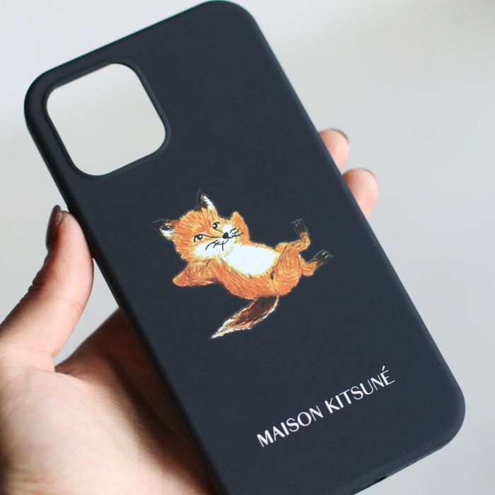 メゾンキツネ iPhoneケース MAISON KITSUNE チラックスiPhoneケース CHILLAX FOX IPHONE CASE クリア/ダークネイビー 2色展開　iPhone 12/12Pro対応｜charger｜07