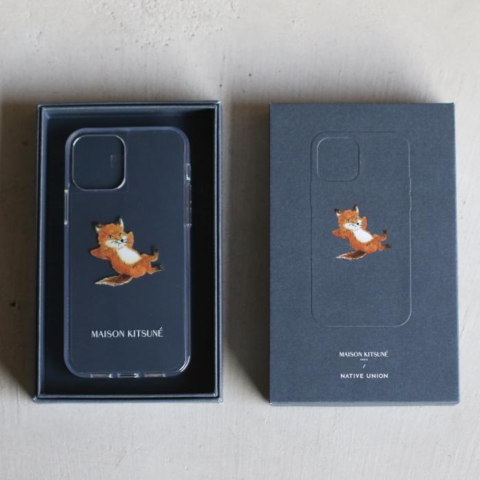 メゾンキツネ iPhoneケース MAISON KITSUNE チラックスiPhoneケース CHILLAX FOX IPHONE CASE クリア/ダークネイビー 2色展開　iPhone 12/12Pro対応｜charger｜10