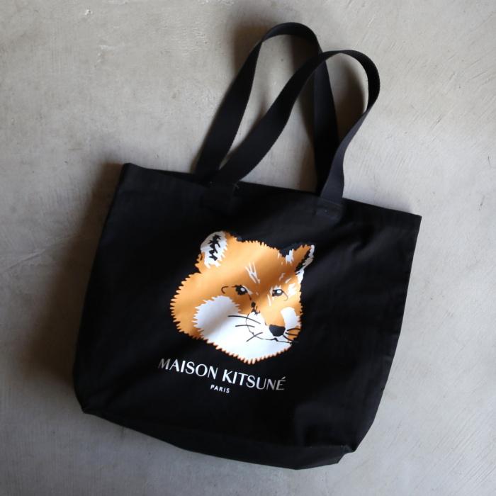 MAISON KITSUNE メゾンキツネ トートバッグ フォックス ヘッド MAISON KITSUNE メゾンキツネ トートバッグ フォックス ヘッド