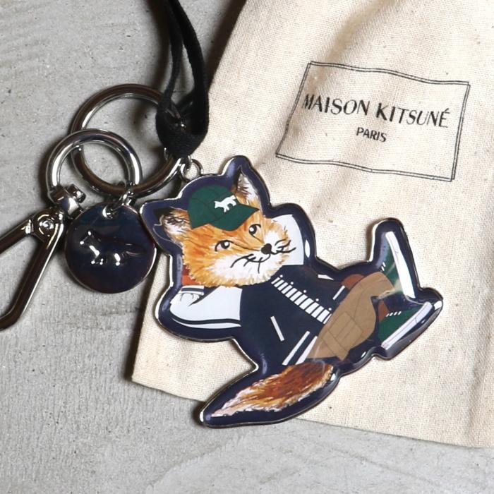 メゾンキツネ キーホルダー 小物 MAISON KITSUNE ドレス フォックス キーリング DRESSED FOX KEYRING ネイビー  NAVY 2023春夏新作 : kuz83100 : Charger.web-store - 通販 - Yahoo!ショッピング