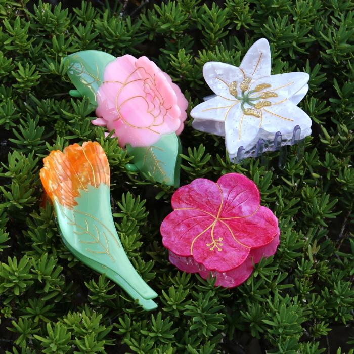 ククシュゼット 正規商品 ヘア アクセ クリップ かわいい 花 フランス