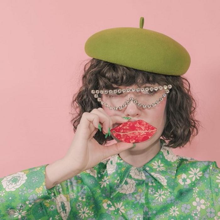 ククシュゼット 正規商品 手鏡 コンパクト ミラー スライド式