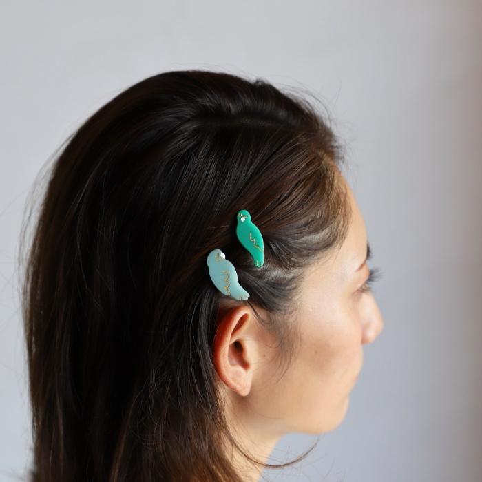 ククシュゼット 正規商品 ヘアピン 鳥 Coucou Suzette ラブバード ヘア
