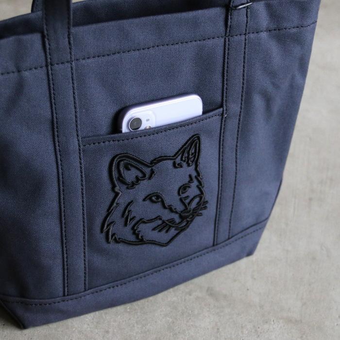 MAISON KITSUNE メゾンキツネ バッグ フォックス ヘッド トート MAISON KITSUNE メゾンキツネ バッグ フォックス ヘッド トート