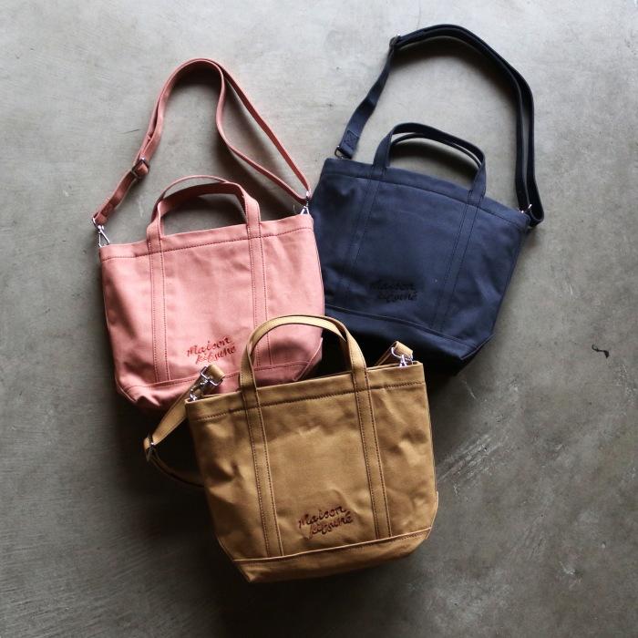 MAISON KITSUNE メゾンキツネ バッグ フォックス ヘッド トート MAISON KITSUNE メゾンキツネ バッグ フォックス ヘッド トート