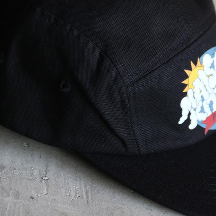 メゾンキツネ キャップ MAISON KITSUNE  クラウドバスター プリン5P キャップ CROWDBUSTER 5P CAP ブラック BLACK 2024春夏新作｜charger｜08