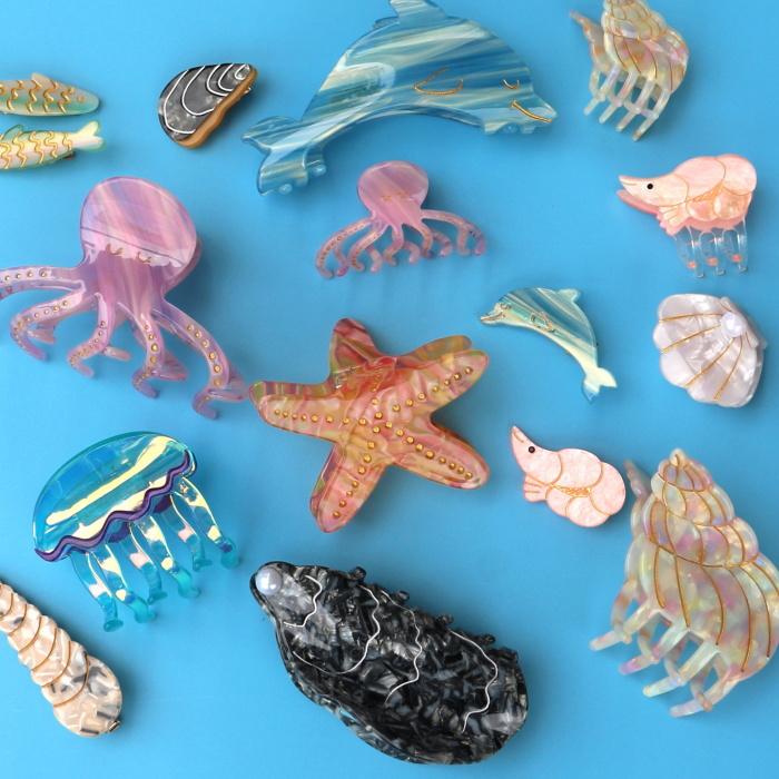 ククシュゼット 正規商品 ヘア アクセ ピン かわいい 海 夏 フランス