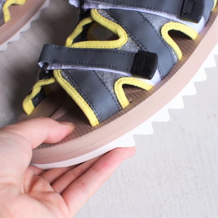 スイコック メンズ サンダル SUICOKE 3ストラップサンダル ZIP イエロー YELLOW｜charger｜04