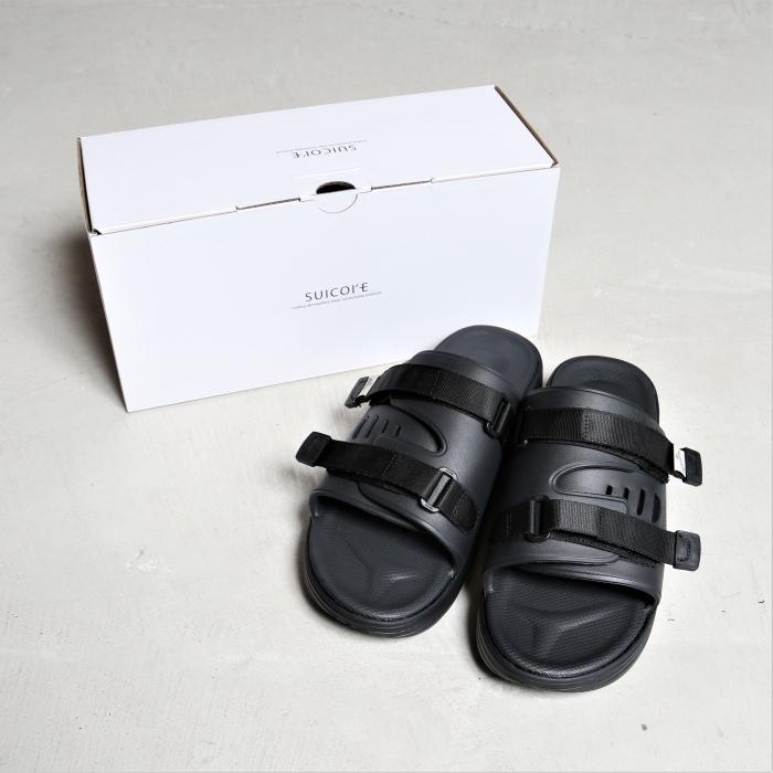 【新品未使用】SUICOKE / スイコック URICH サンダル26cm 箱付 スイコック SUICOKE 26cm ブラック スポーツサンダル URICH