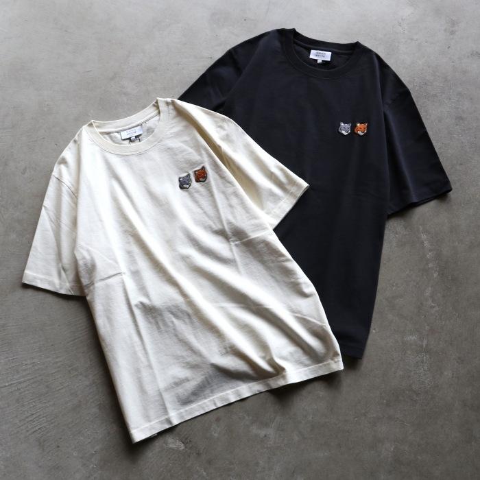 MAISON KITSUNE ダブル フォックス Tシャツ M 新品 キツネ MAISON KITSUNE（メゾン キツネ） ユニセックス Tシャツ ダブル