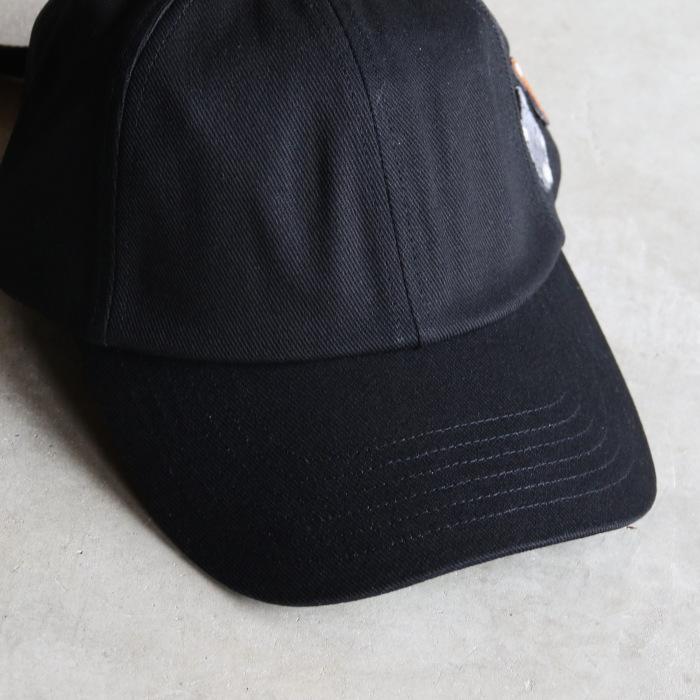 【タグ付未使用品】メゾンキツネ　キャップ　ブラック　ユニセックス MAISON KITSUNE（メゾン キツネ） キャップ ダブル ボールド