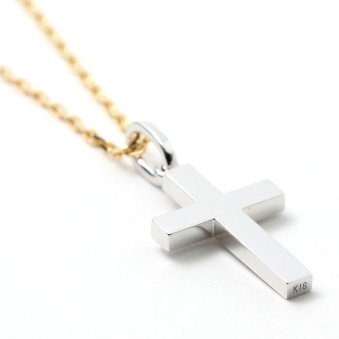 【値下げ・名盤】 シンパシーオブソウル ネックレス SYMPATHY OF SOUL Simple Cross Pendant Medium K18WG 0.42 Square Chain 1.3mm シンプル クロス ミディアム セット K18YG 【2491172826】(87318円)