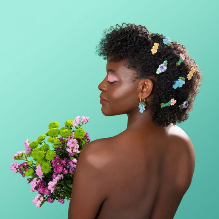 ククシュゼット 正規商品 ヘアアクセ クリップ ピン ヘアピン 花