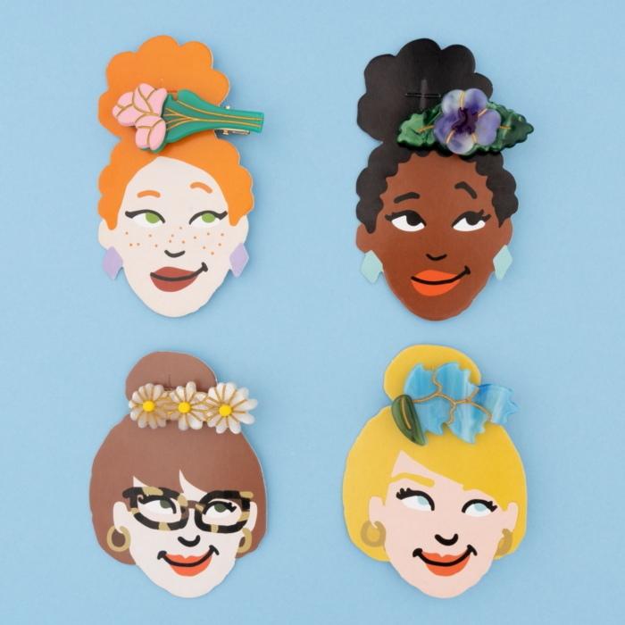 ククシュゼット 正規商品 ヘアアクセ クリップ ピン ヘアピン 花