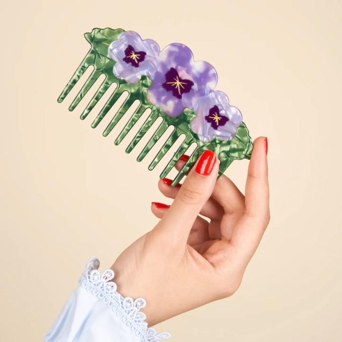 ククシュゼット 正規商品 ヘア くし ブラシ コーム 花 かわいい Coucou