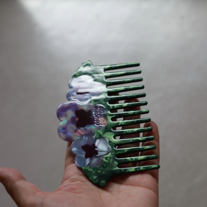 ククシュゼット 正規商品 ヘア くし ブラシ コーム 花 かわいい Coucou