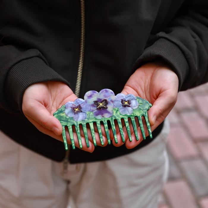 ククシュゼット 正規商品 ヘア くし ブラシ コーム 花 かわいい Coucou