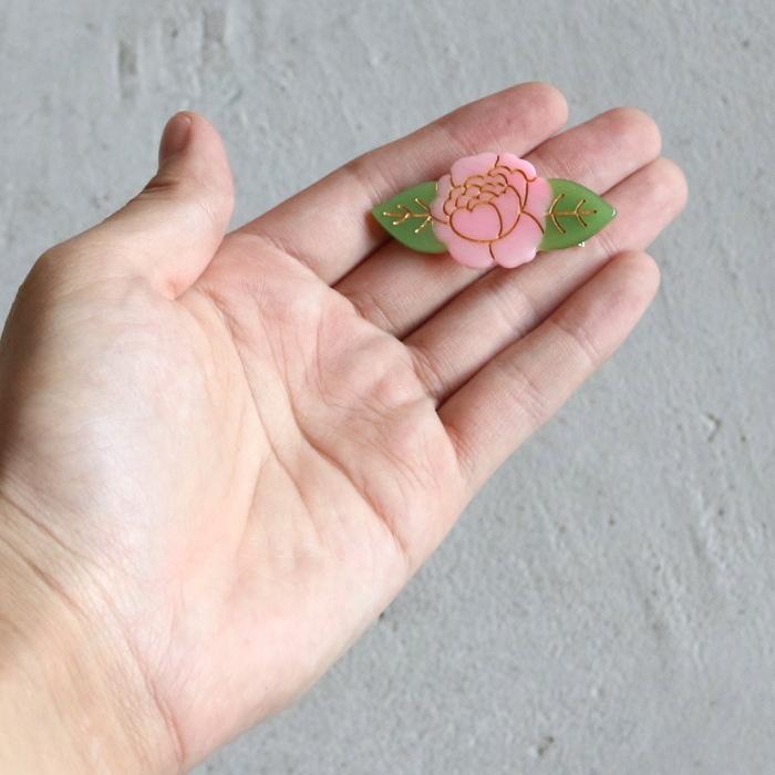 ククシュゼット 正規商品 ヘア アクセ ピン かわいい 花 フランス